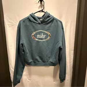 Nike Women's Teal Hoodie Sweater